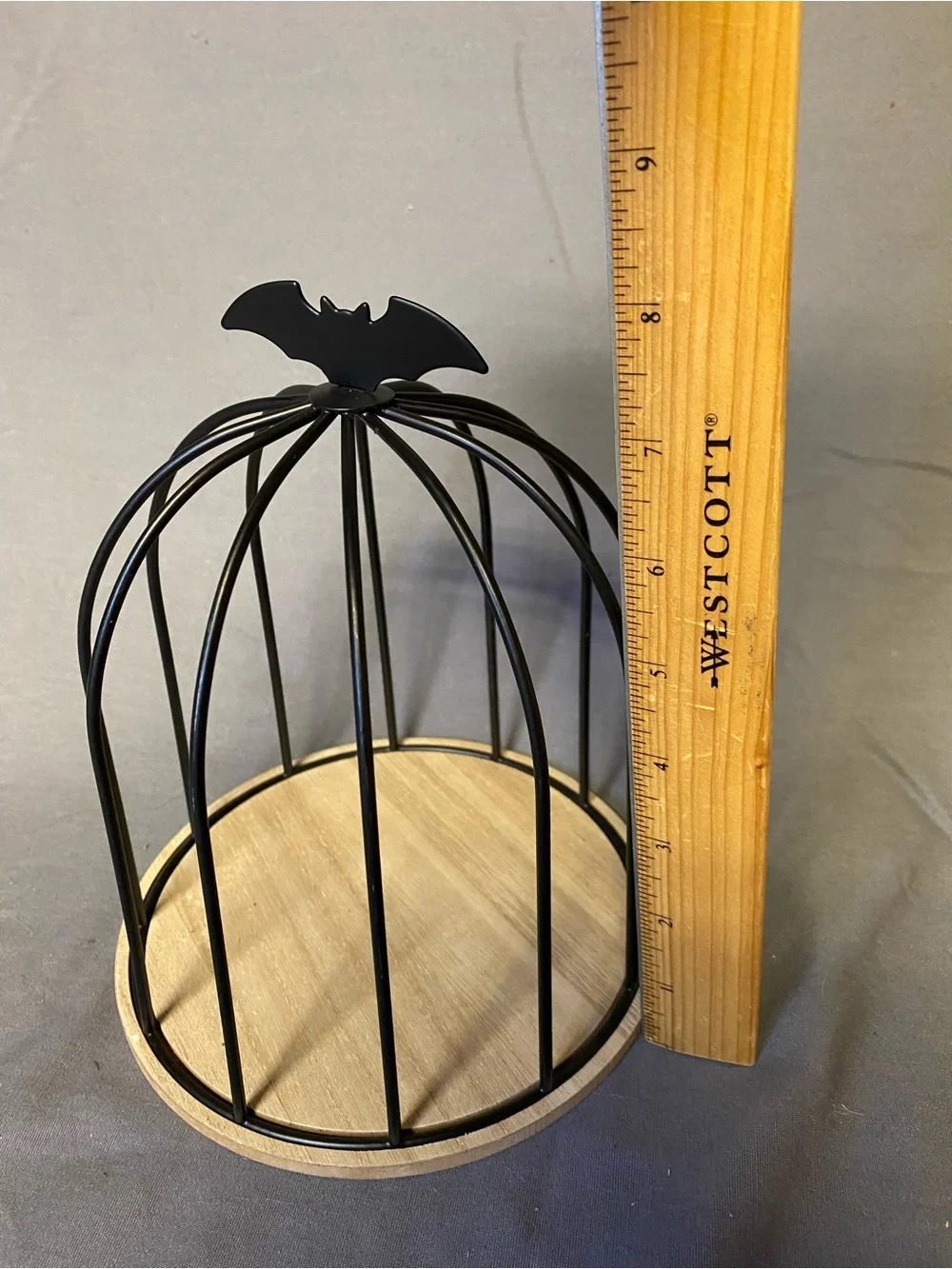 Target Orange Pumpkin Candy Dispenser and black bat bird cage